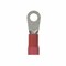 Panduit Ring Terminal, 5/16 in Stud Size, 8 AWG, 600 V, Vinyl Insulated, Red, 25 PK PV8-56R-QY - alternate 1